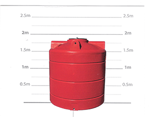 2,000 Liters (Vertical Cylinder)