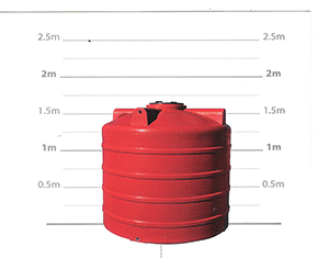 3,000 Liters (Vertical Cylinder)